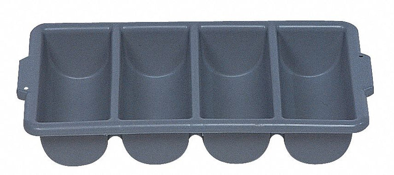 Rubbermaid Cutlery Bin, 4 Compartment - FG336200GRAY