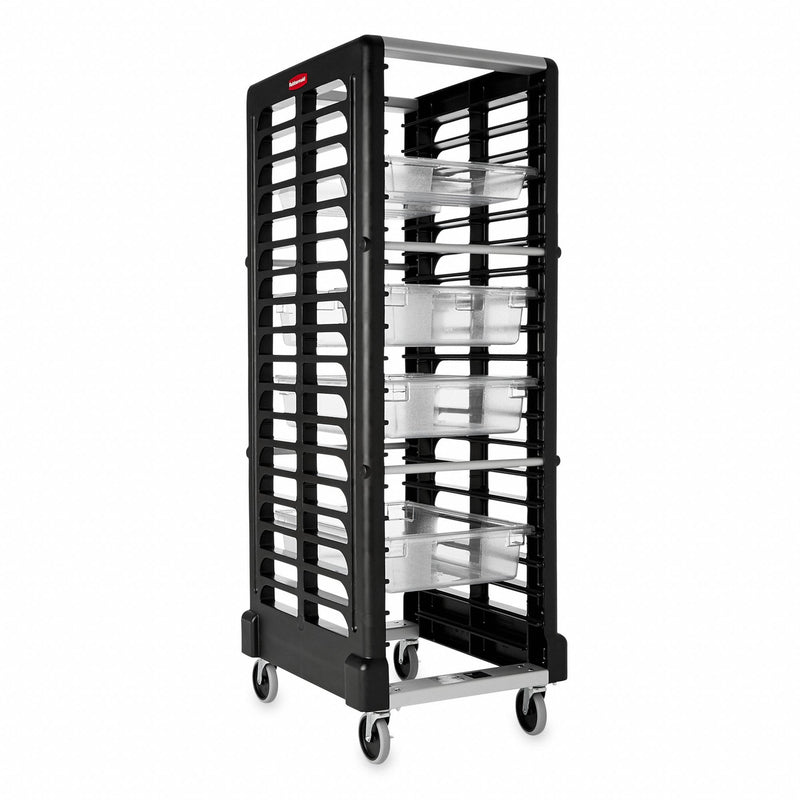 Rubbermaid End-Load Rack, 23 3/4x28 3/4x67 7/8, Black - FG332000BLA