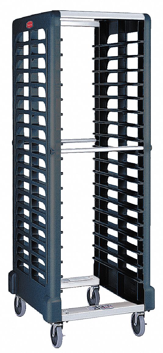 Rubbermaid End-Load Rack, 23 3/4x28 3/4x67 7/8, Black - FG332000BLA