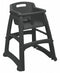 Rubbermaid FG780508BLA - Youth High Chair Black Includes Wheels