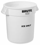 Rubbermaid 10 GALLON BRUTE CONTAINER ICE ONLY - FG9F8600WHT