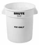 Rubbermaid 10 GALLON BRUTE CONTAINER ICE ONLY - FG9F8600WHT