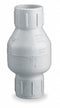 Dayton Check Valve, 2 in, Single, Inline Spring, PVC, Slip x Slip - 4RG75