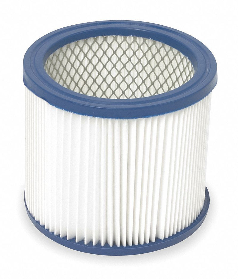 Dayton Cartridge Filter, Paper, HEPA Filtration Type, For Vacuum Type Shop Vacuum - 4TB93