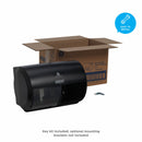 Georgia-Pacific Toilet Paper Dispenser, Compact(R), Black, Coreless, (2) Rolls Dispenser Capacity, Plastic - 56784A