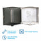 Georgia-Pacific Paper Towel Dispenser, SofPull(R), Gray, (1) Roll, Manual - 58201