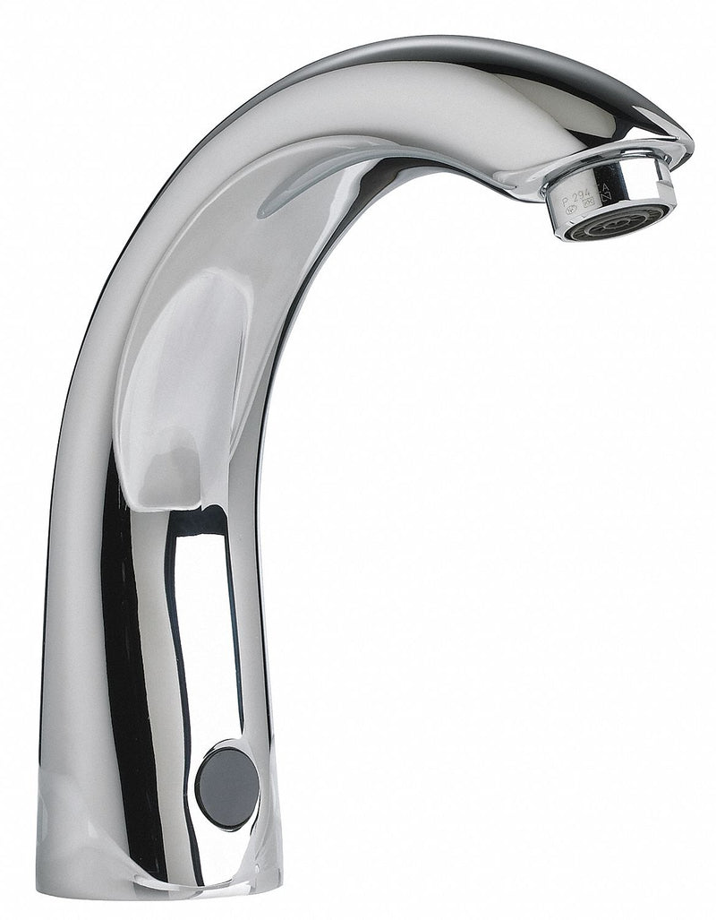 American Standard Chrome, Mid Arc, Bathroom Sink Faucet, Motion Sensor Faucet Activation, 0.5 gpm - 6055105.002