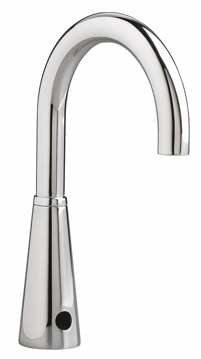 American Standard Chrome, Gooseneck, Bathroom Sink Faucet, Motion Sensor Faucet Activation, 0.35 gpm - 6055164.002