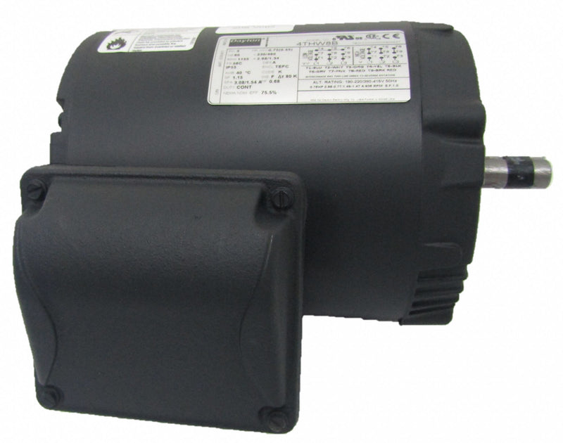 Dayton 3/4 HP, General Purpose Motor, 3-Phase, 1135 Nameplate RPM, 230/460 Voltage, 56C Frame - 4THW8