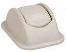 Rubbermaid Untouchable Series, Trash Can Top, Rectangular, Swing, 7 gal, Tan - FG306600BEIG
