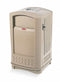 Rubbermaid 50 gal Rectangular Ashtray/Trash Can, Plastic, Tan - FG396500BEIG