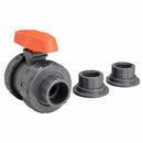 Hayward Ball Valve, PVC, Inline True Union, 2-Piece, Pipe Size 3 in, Connection Type Socket x Socket - TB1300SE