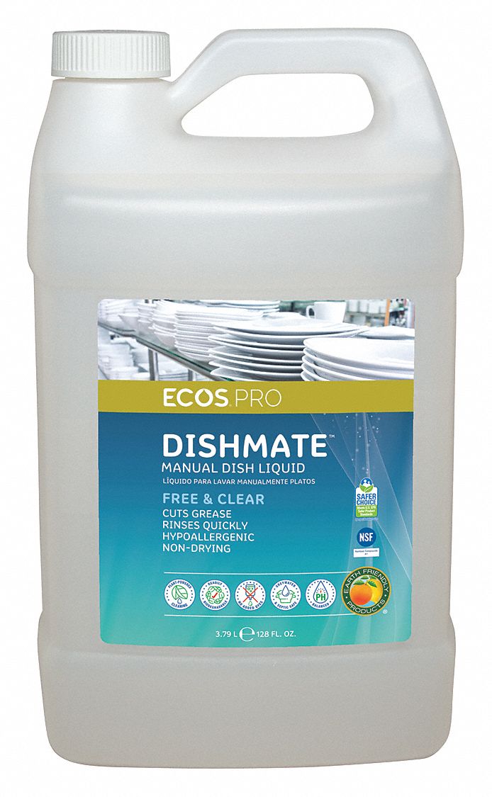 Ecos Pro Hand Wash, Dishwashing Soap, Cleaner Form Liquid, 1 gal. - PL9721/04