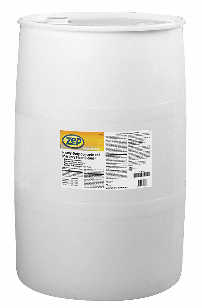 Zep Professional Concrete and Masonry Floor Cleaner, 55 gal, Drum - 1041621