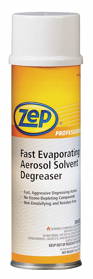 Zep Professional Degreaser, 20 oz Cleaner Container Size, Aerosol Can Cleaner Container Type, Unscented Fragrance - 1040698