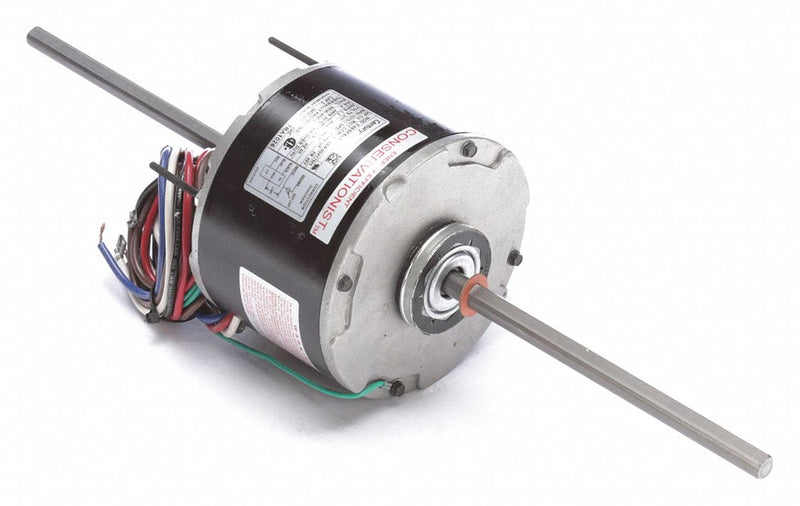 Century 1/4 HP Room Air Conditioner Motor,Permanent Split Capacitor,1075 Nameplate RPM,277 Voltage,Frame 48Y - 7RA1026