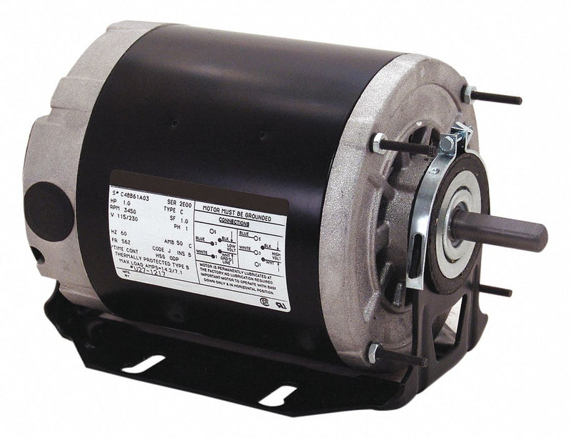 Century 1/3 HP Direct Drive Blower Motor, Split-Phase, 1725 Nameplate RPM, 115 Voltage, Frame 56Z - M56S17TRS40001A2A