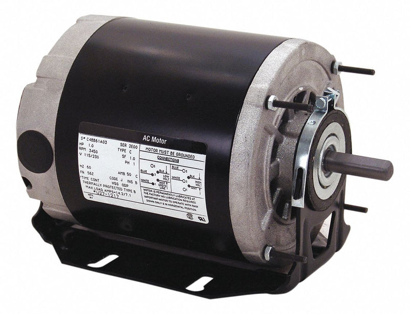 Century 1/6 HP Belt Drive Motor, Split-Phase, 1725 Nameplate RPM, 115 Voltage, Frame 48Z - RB2014