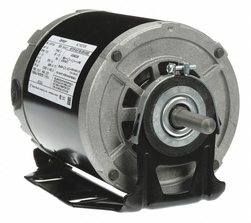 Century 1/4 HP Belt Drive Motor, Split-Phase, 1725 Nameplate RPM, 115 Voltage, Frame 48 - GF2024