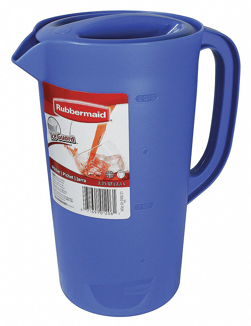 Rubbermaid Bev. Pitcher, 2 1/4 Qt, Blue - FG3062PRPERI, Food Service