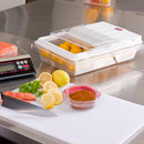 Rubbermaid 18 in" x 12 in" x 3 1/2 in" Co-Polyester Food Box, Clear - FG330700CLR