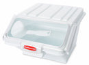 Rubbermaid 15 in" x 11 3/4 in" x 8 1/2 in" Plastic Safety Storage Bin, White/Clear - FG9G6000WHT