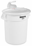 Rubbermaid 29 1/3 in" x 20 29/32 in" x 24 3/4 in" Plastic Bulk Ingredient Container Combo, White/Clear - FG9G7400WHT
