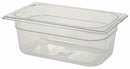 Rubbermaid 10-3/8" x 6-3/8" x 4" 2-1/2 Qt. Polycarbonate Cold Food Pan - FG111P00CLR