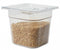 Rubbermaid 6-7/8" x 6-3/8" x 6" 2-1/2 Qt. Polycarbonate Cold Food Pan - FG106P00CLR