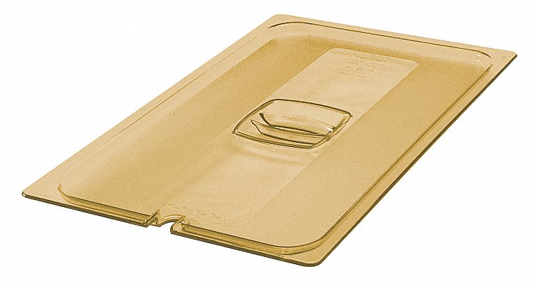 Rubbermaid Polycarbonate Hot Food Pan Notched Cover - FG228P86AMBR