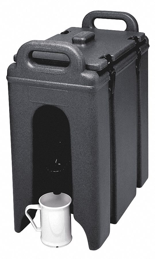 Cambro 2.5 gal Beverage Dispenser, Black - EA250LCD110