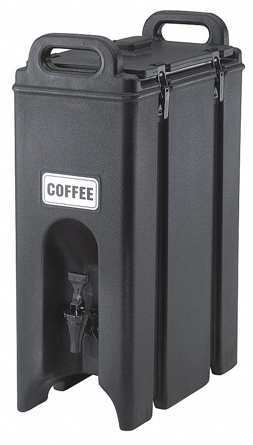 Cambro 4.75 gal Beverage Dispenser, Black - EA500LCD110