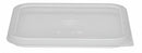 Cambro 7 9/16 in" x 7 9/16 in" Polypropylene Seal Covers, Translucent - CASFC6SCPP190