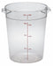 Cambro 10 7/8 in" Polycarbonate Round Storage Container, Clear - CARFSCW8135