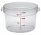 Cambro 8 3/8 in" Polycarbonate Round Storage Container, Clear - CARFSCW12135