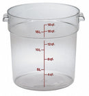 Cambro 12 in" Polycarbonate Round Storage Container, Clear - CARFSCW18135