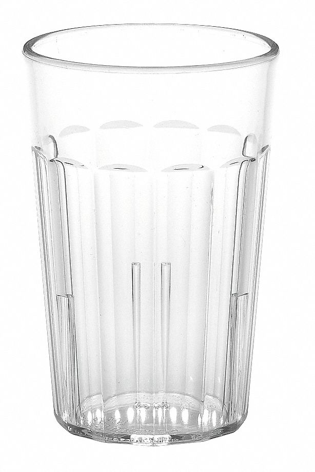 Cambro Tumbler, Clear, 8 oz Capacity, 4 in Overall Height, 2.6875 in Diameter, Polycarbonate, PK 36 - CANT8152