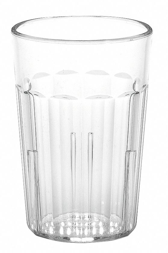 Cambro Tumbler, Clear, 6 2/5 oz Capacity, 3.6875 in Overall Height, 2.5 in Diameter, Polycarbonate - CANT5152