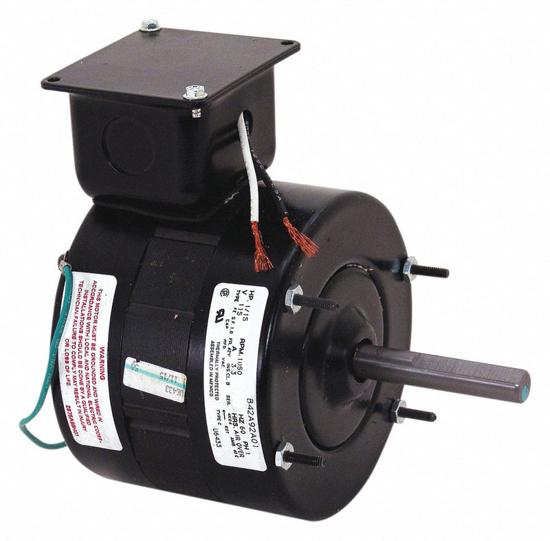Century 1/15 HP Direct Drive Blower Motor, Shaded Pole, 1050 Nameplate RPM, 115 Voltage, Frame 42Y - U6433