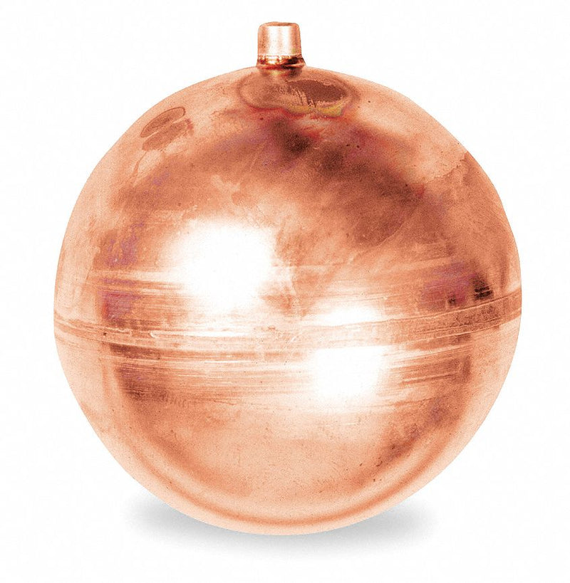 Watts Round Float Ball, 4.37 oz, 10 in dia., Copper - C10FLT