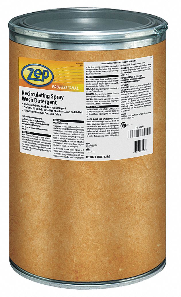 Zep Professional Recirculating Spray Wash Detergent, Size 40 lb - 1041743