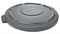 Rubbermaid BRUTE Series, Trash Can Top, Round, Flat, 44 gal, Gray - FG264560GRAY
