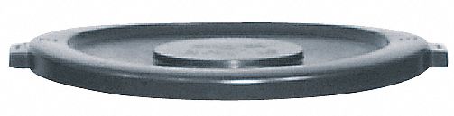 Rubbermaid BRUTE Series, Trash Can Top, Round, Flat, 44 gal, Gray - FG264560GRAY