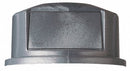 Rubbermaid BRUTE Series, Trash Can Top, Round, Dome with Push Door, 55 gal, Gray - FG265788GRAY