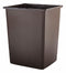 Rubbermaid 56 gal Square Trash Can, Plastic, Brown - FG256B00BRN