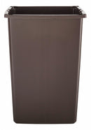 Rubbermaid 56 gal Square Trash Can, Plastic, Brown - FG256B00BRN