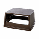 Rubbermaid Glutton Series, Trash Can Top, Rectangular, Canopy, 56 gal, Brown - FG256V00BRN