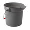 Rubbermaid Bucket, 2-1/2 gal., Gray - FG296300GRAY
