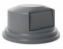 Rubbermaid BRUTE Series, Trash Can Top, Round, Dome with Push Door, 55 gal, Gray - FG265788GRAY