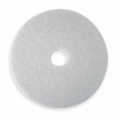 3M 12 in Non-Woven Polyester Fiber Round Polishing Pad, 175 to 600 rpm, White, 5 PK - 4100